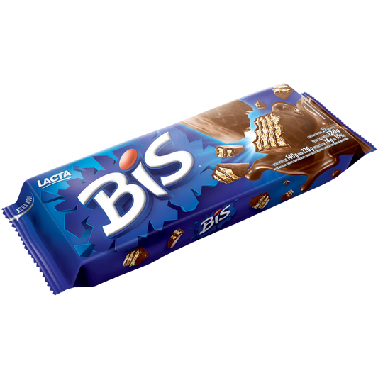 Lacta Bis Chocolate Wafer Biscuit 126g