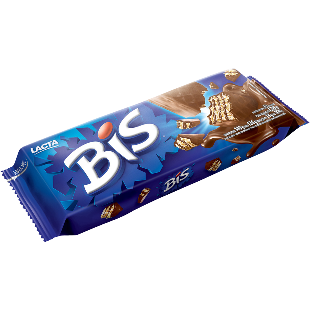 Lacta Bis Chocolate Wafer Biscuit 126g