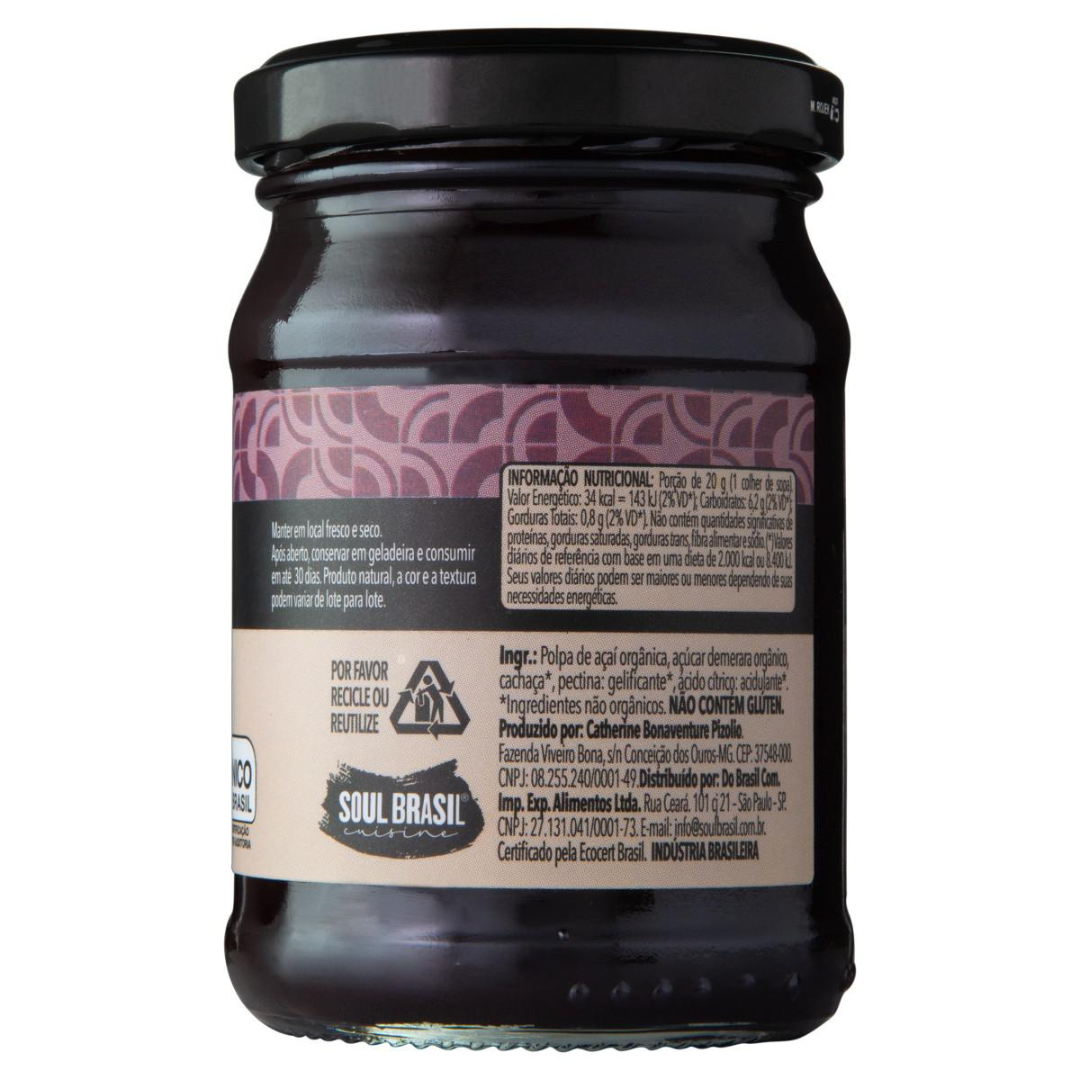 Soul Brasil Açaí Berry and Cachaça Jam 200g