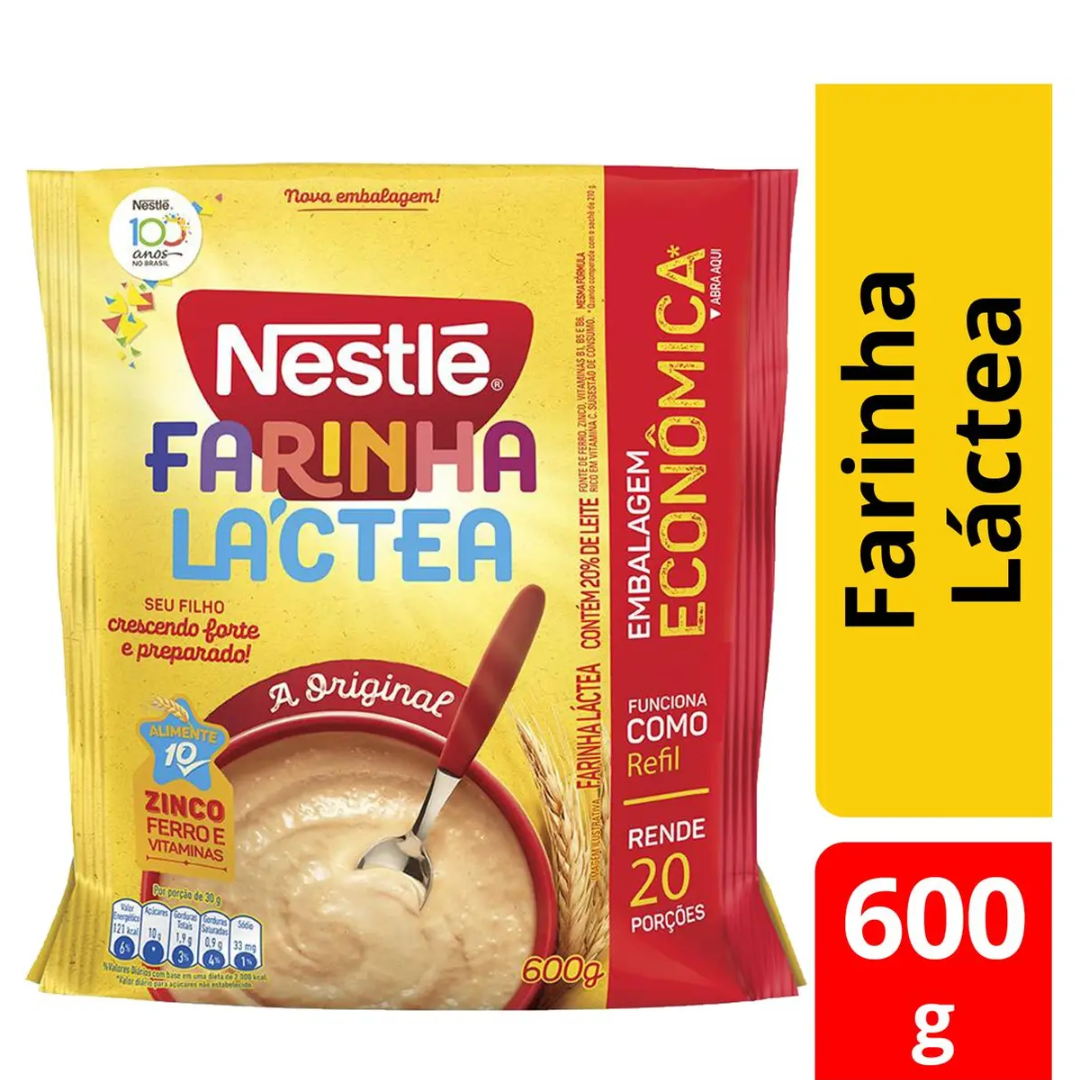 Nestlé Cereal Flour "Farinha Láctea" 600g - close to expire