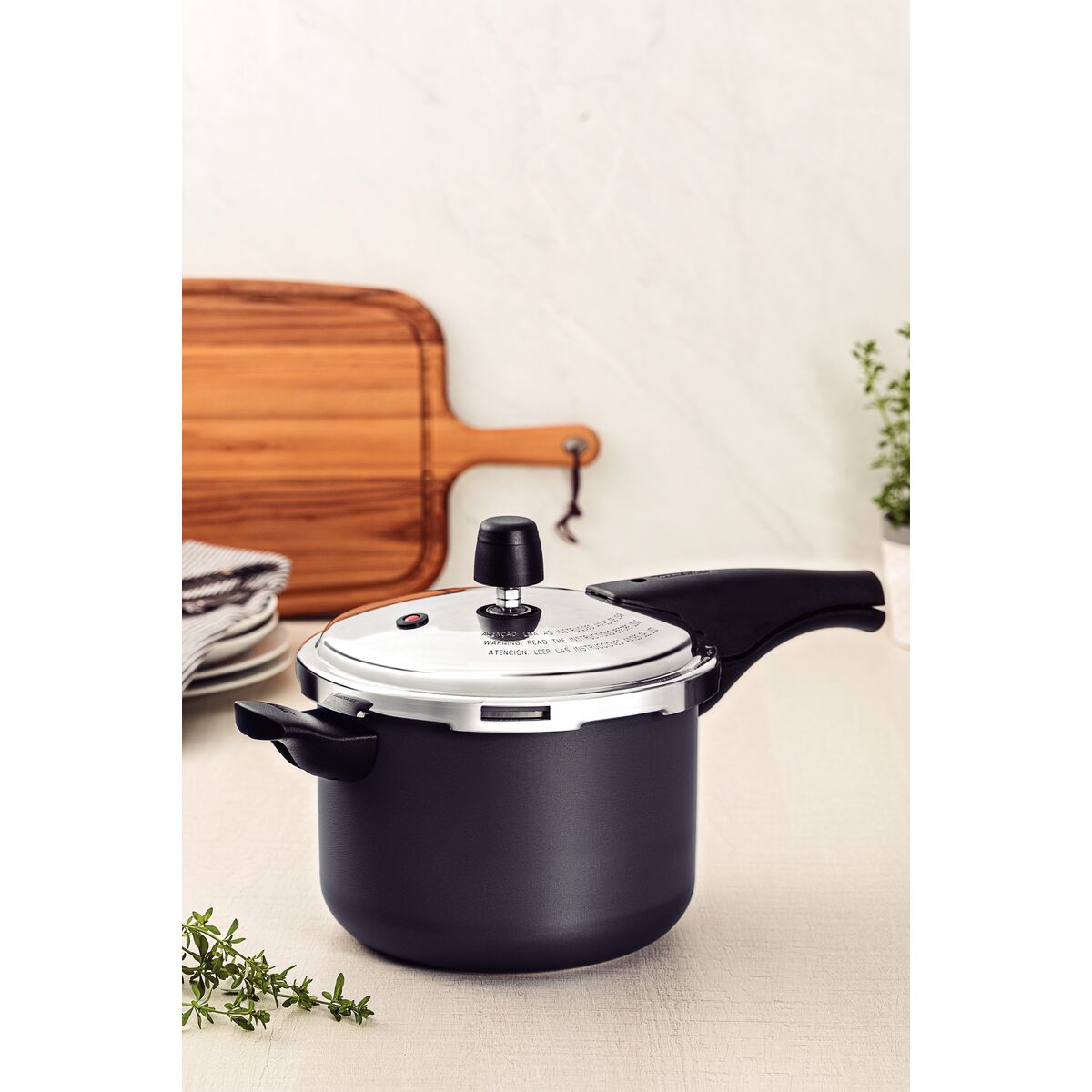 Tramontina Vancouver Graphite Aluminum Pressure Cooker 20cm