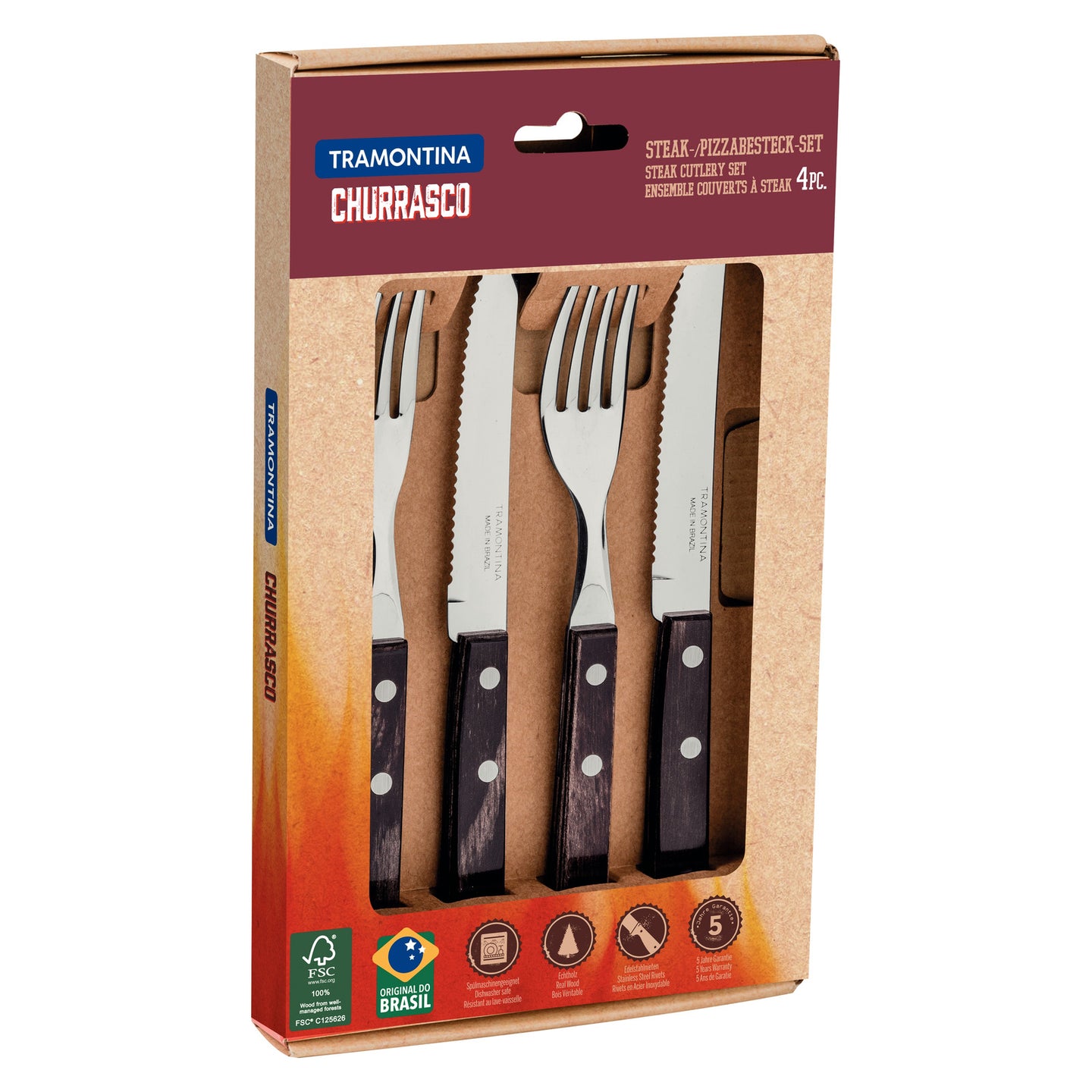 Tramontina Barbecue Cutlery Set (4 Pieces)