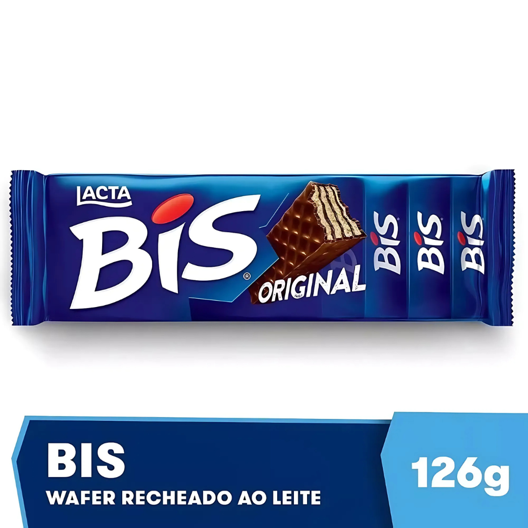 Lacta Bis Chocolate Wafer Biscuit 126g