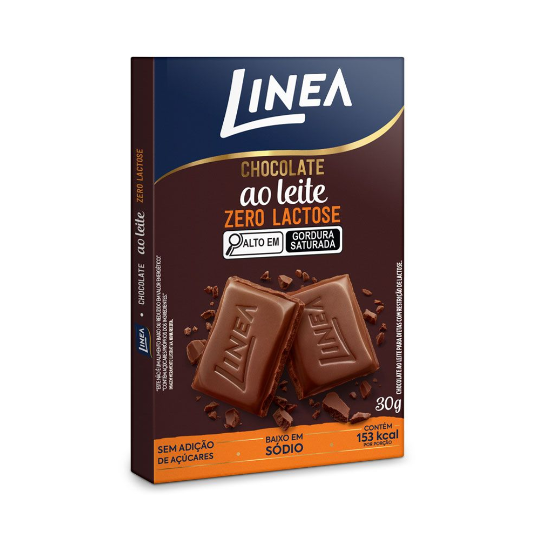 Linea Milk Chocolate Bar Zero Lactose & Zero Sugar 30g