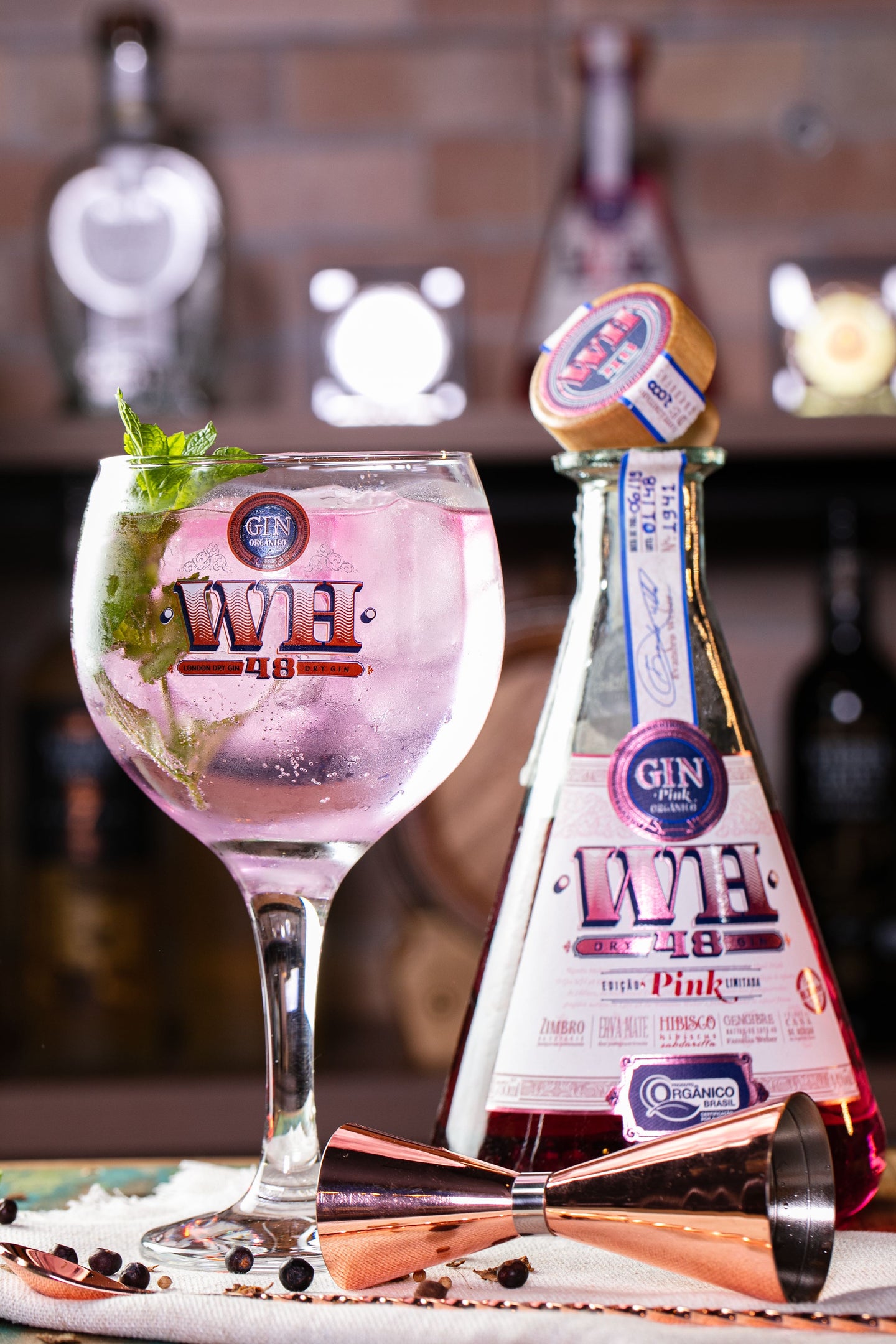 Weber Haus 48 Dry Gin Pink Organic 700ml 44% vol.