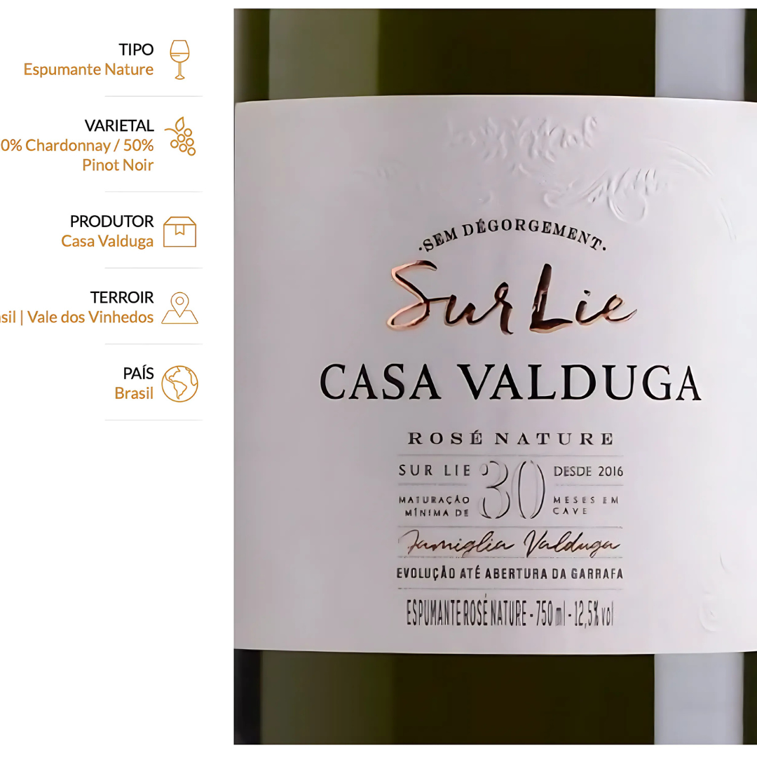 Casa Valduga Sur Lie Rosé Sparkling Wine