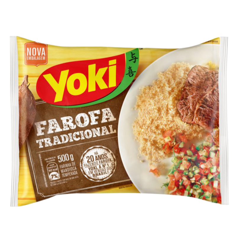 Yoki Seasoned Toasted Cassava Flour "Farofa" 400g