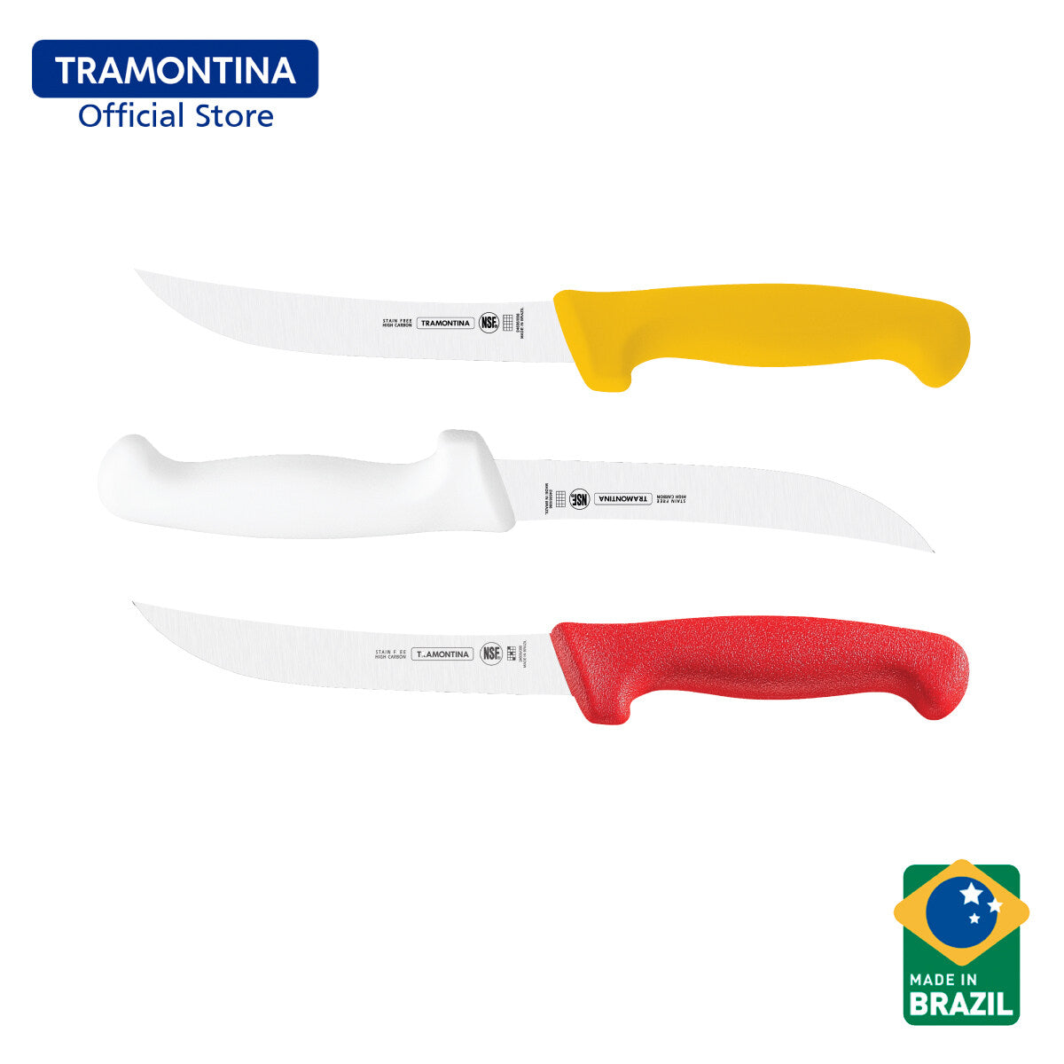 Tramontina Boning Knife with Antibacterial Protection Handle 6" (Professional Master) 3 Colors