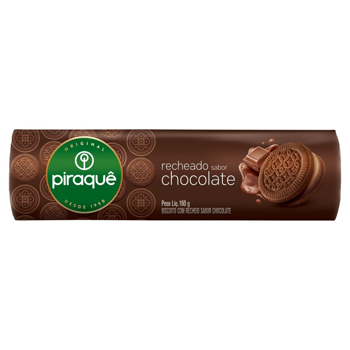 Piraquê Chocolate Filled Cookies 160g