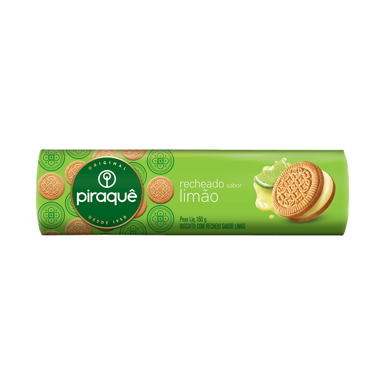 Piraquê Lemon Filled Cookies 160g